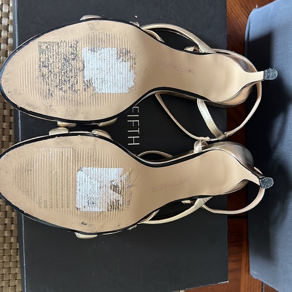 Gold Strap Heels - Picture 5 of 5